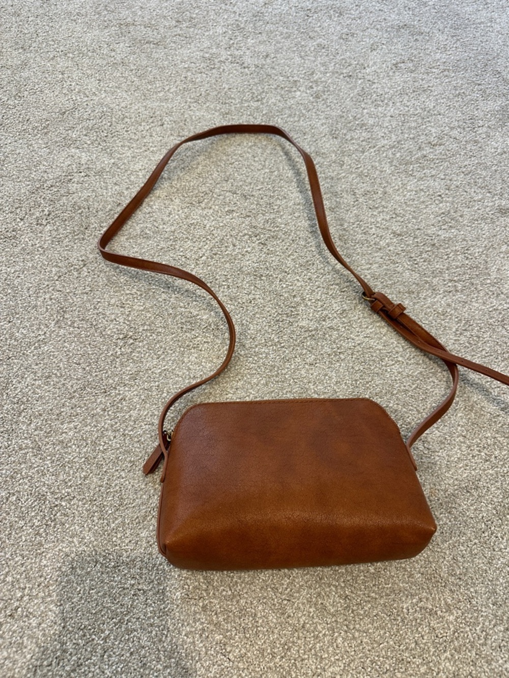 Brown Women's Crossbody Bag - Classic Minimalist Style